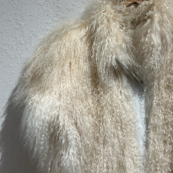 Vintage Wilson’s Leather & Tibetan Lamb Fur Detachable Sleeve Jacket/ Vest Combo - Picture 15 of 15